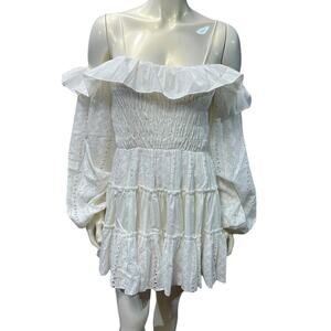NWT Choosy White Mini Dress/Long Top  Medium